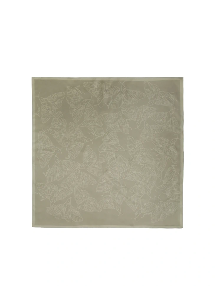 Kazar Grey Scarf With Graphic