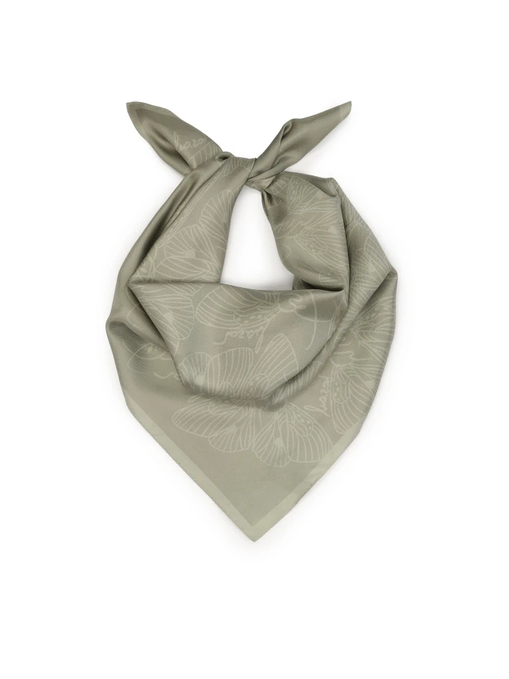 kazar Grey scarf with graphic