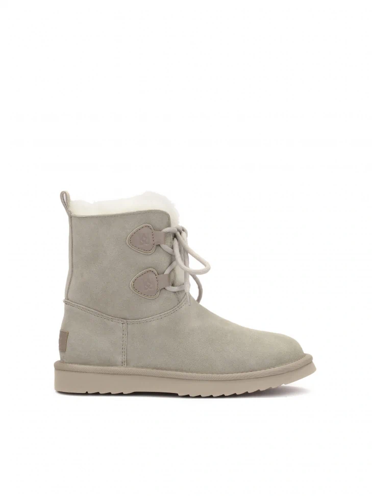 kazar Grey snow boots with lace-up upper