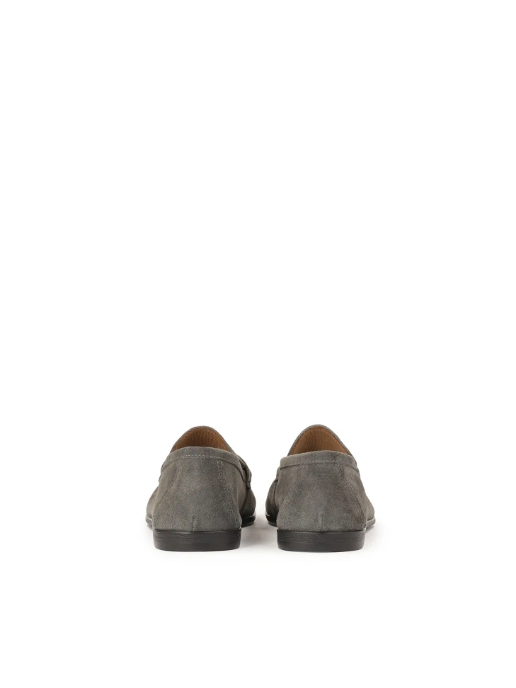 Kazar Grey Suede Loafers