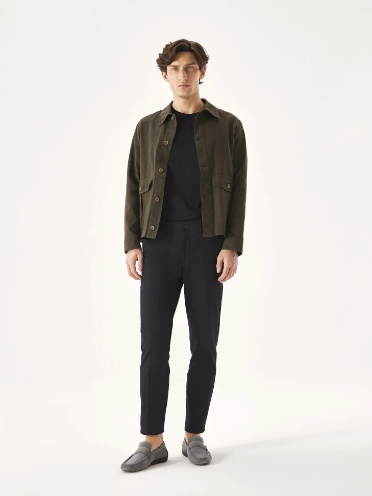 Kazar Grey Suede Moccasins