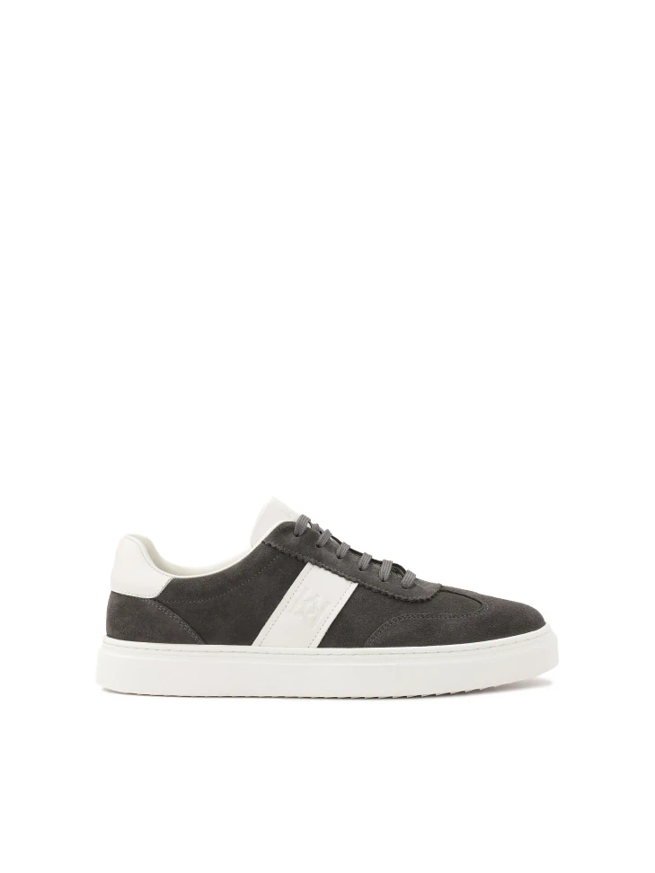kazar Grey suede sneakers with white inserts