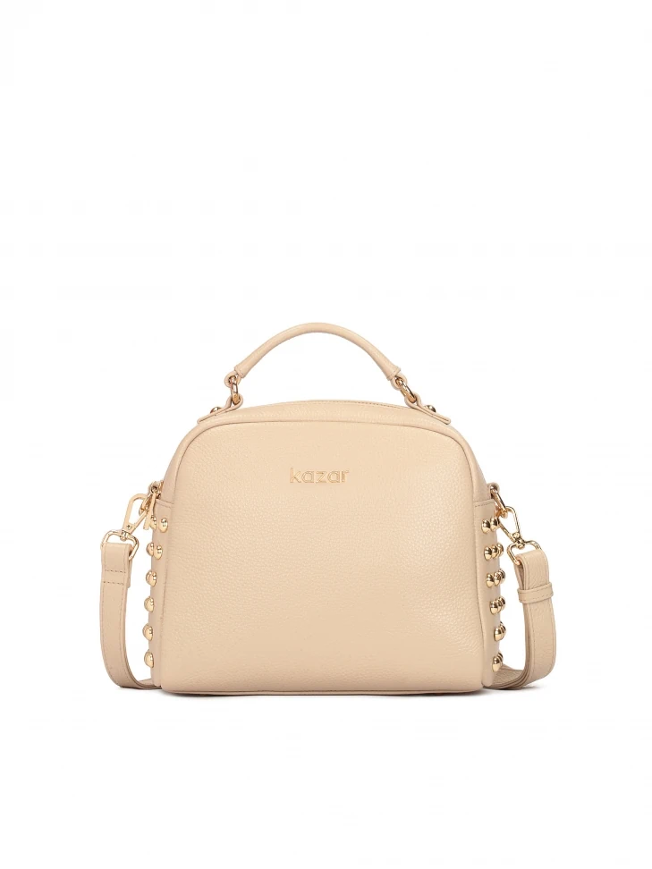 kazar Handbag in leather decorated with rivets