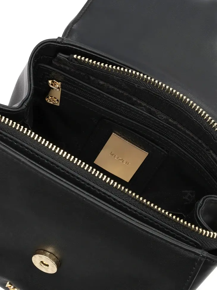 Kazar Handbag Trunk With Handle And Strap