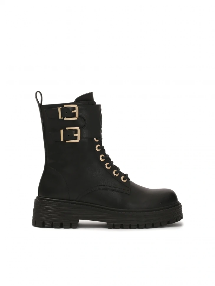 kazar High boots with decorative flap