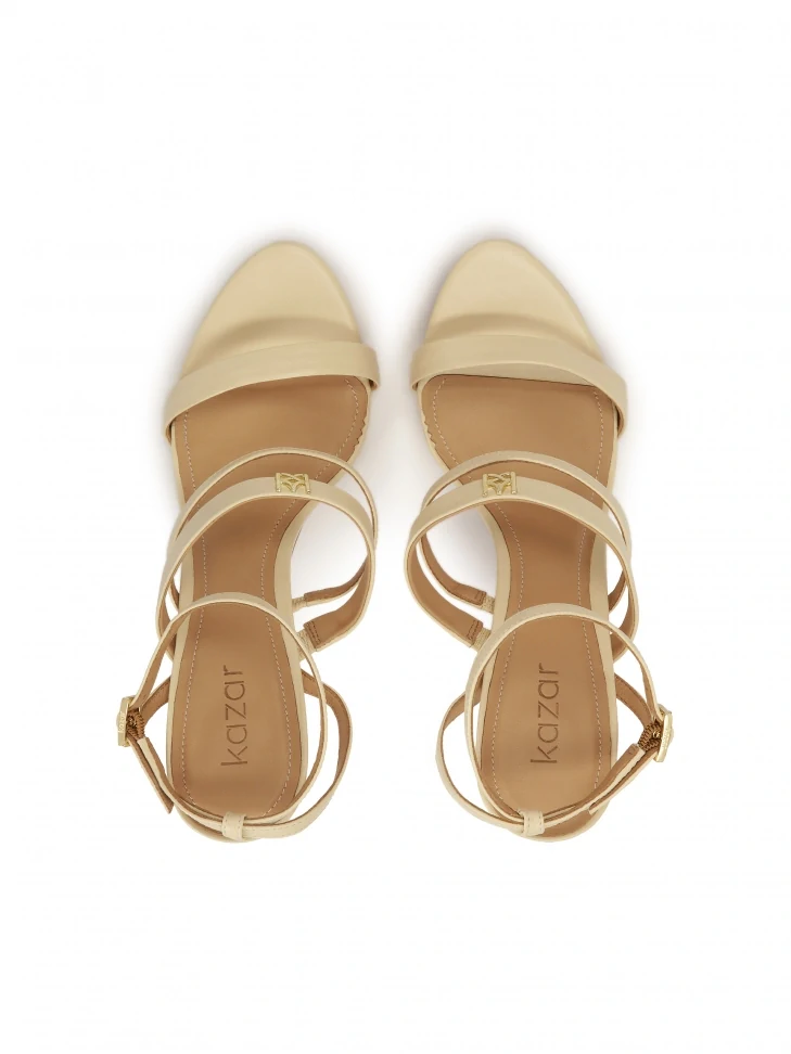 Kazar High-heeled Leather Sandals