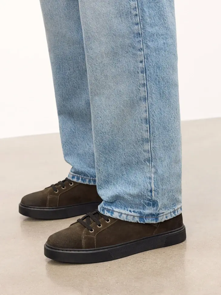 Kazar High Lace-up Suede Sneakers