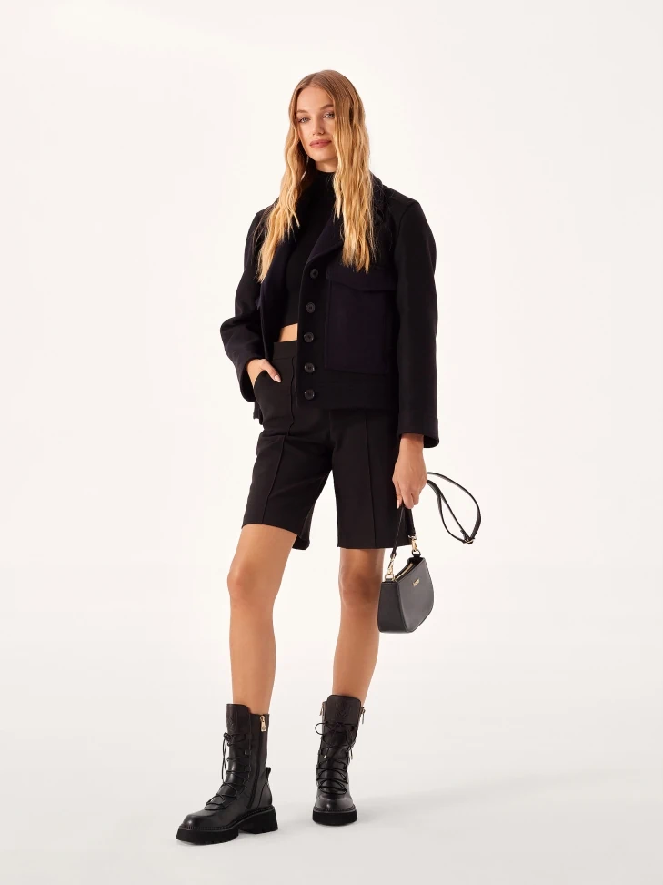 Kazar High Leather Boots Decorated With Zippers