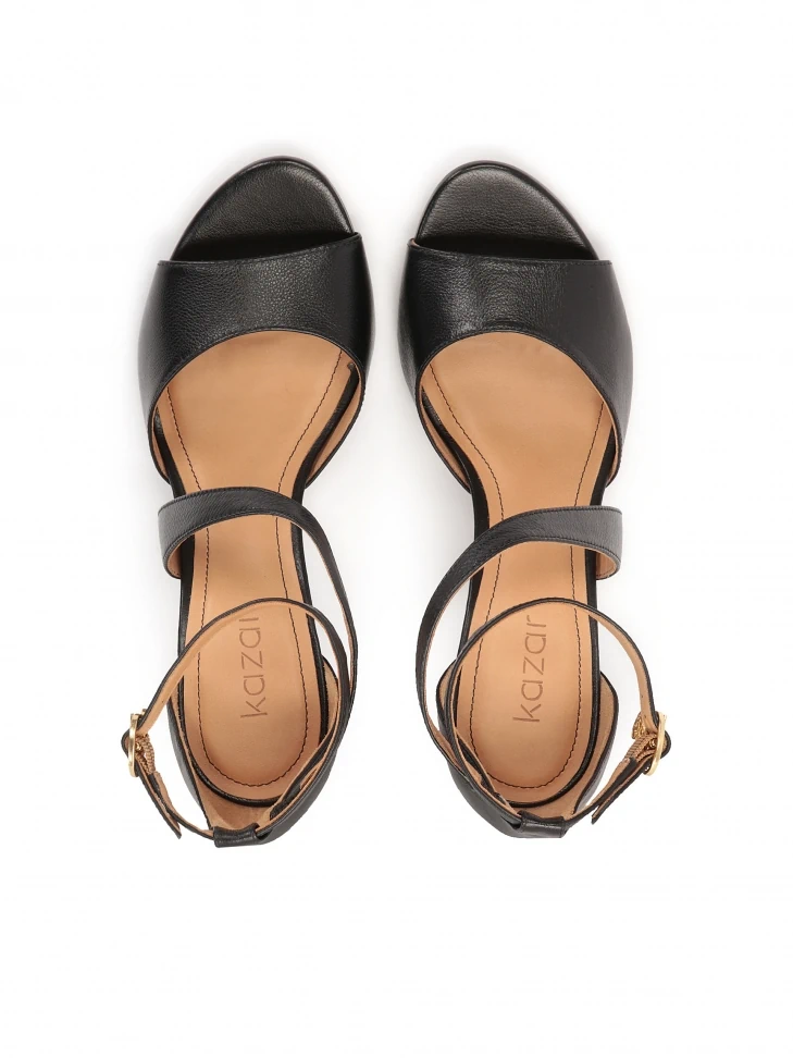 Kazar High Stiletto Sandals With A Cross Strap