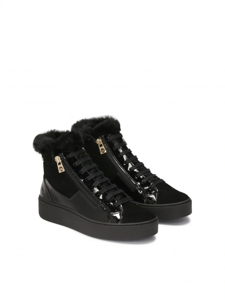Kazar Insulated High-top Sneakers With Zipper
