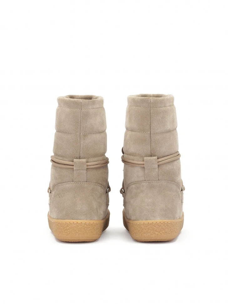 Kazar Insulated Snow Boots In Taupe Color
