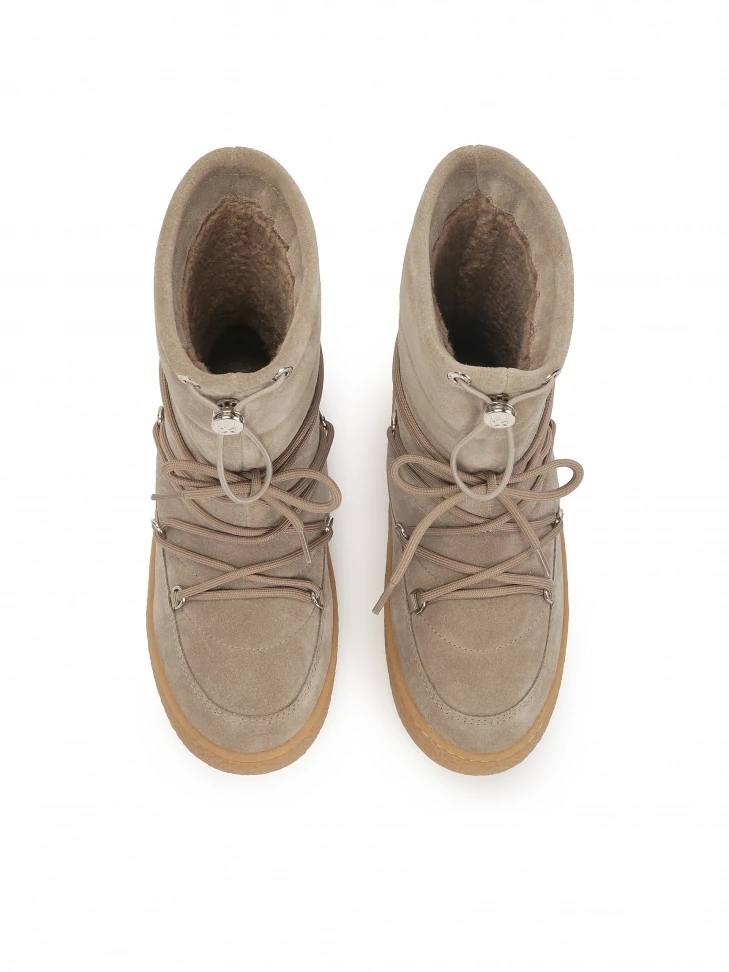 Kazar Insulated Snow Boots In Taupe Color