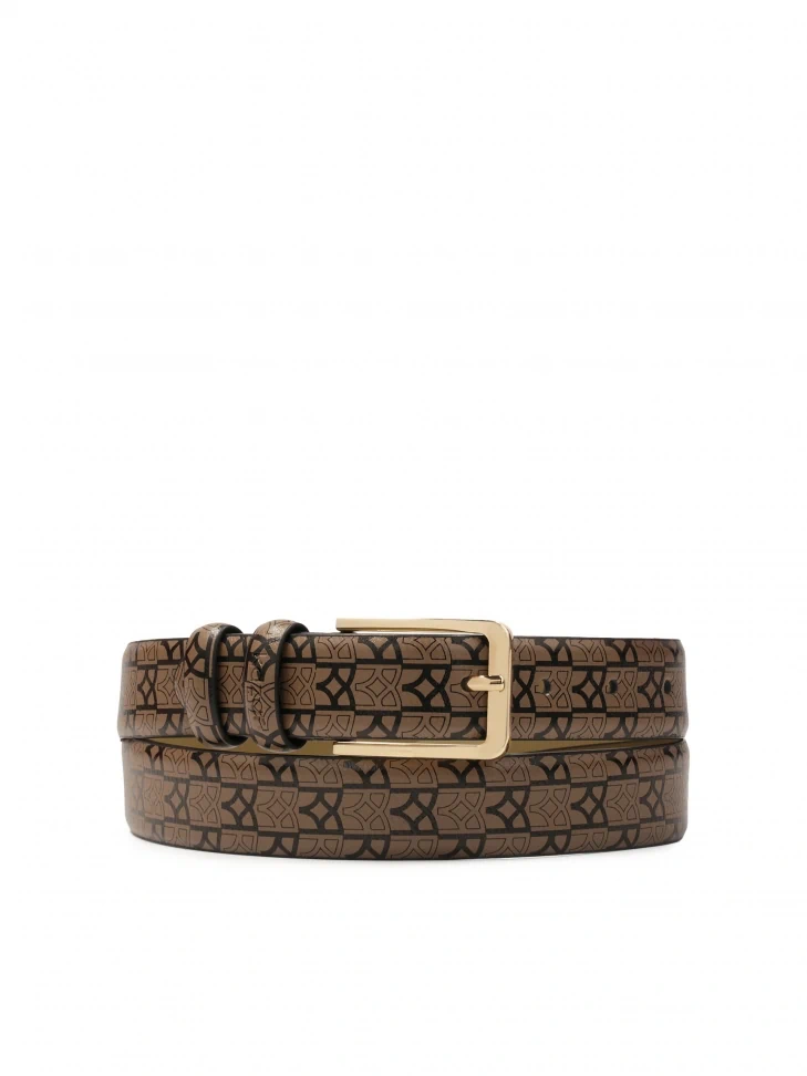 kazar KAZAR monogrammed leather belt