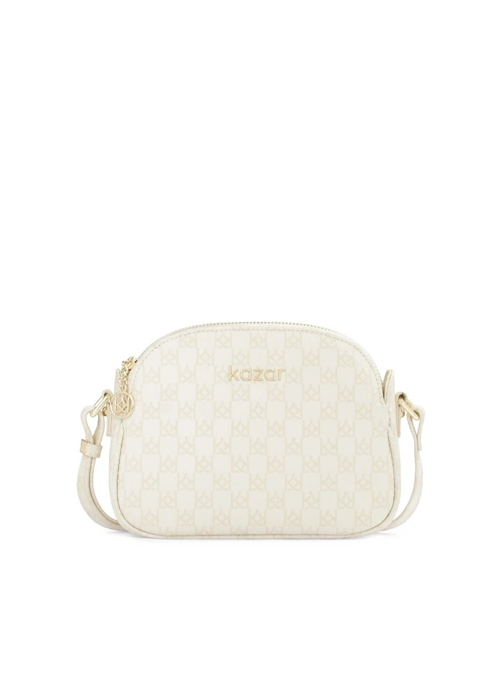 kazar KAZAR monogrammed leather crossbody