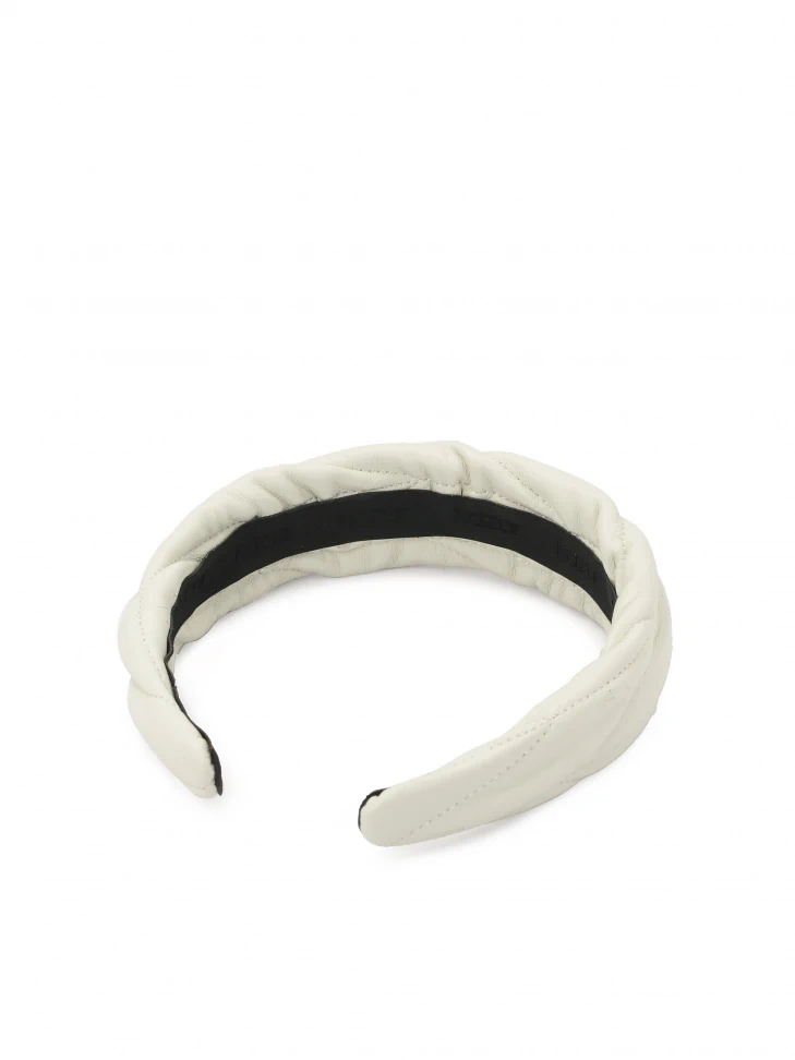 Kazar KAZAR Monogrammed Leather Headband