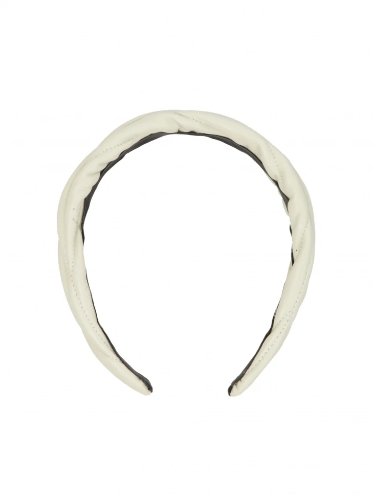 Kazar KAZAR Monogrammed Leather Headband