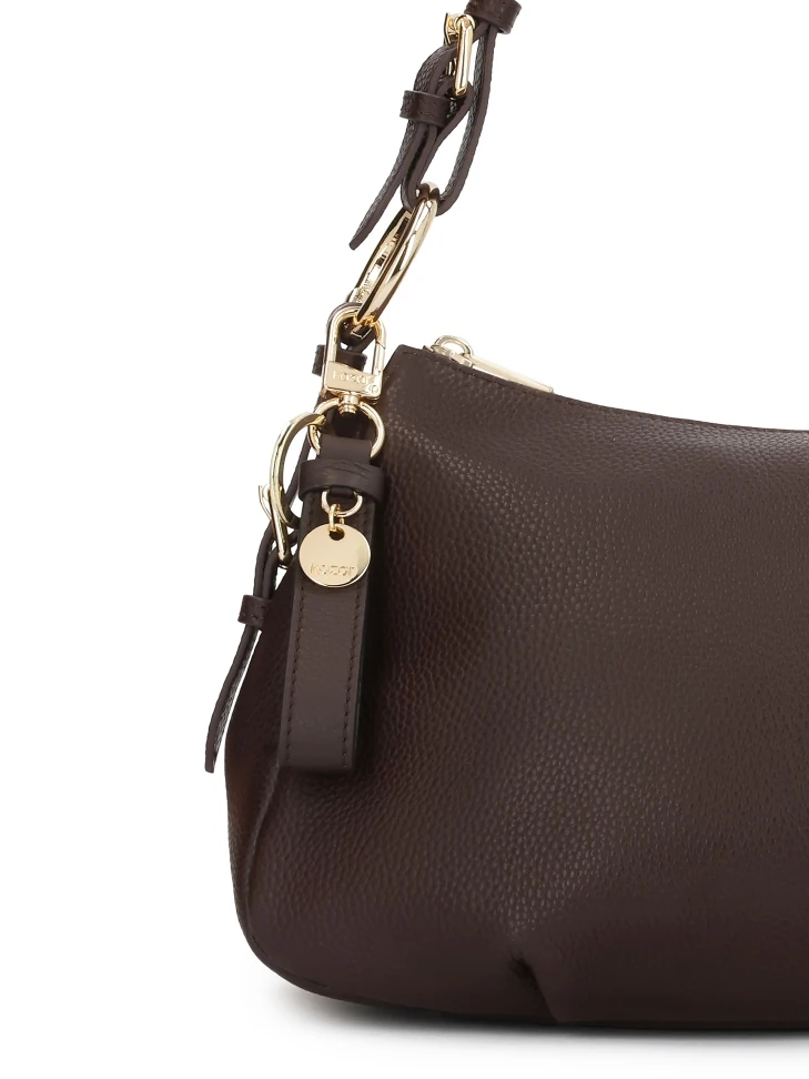 Kazar Key Ring With Brown Leather Strap