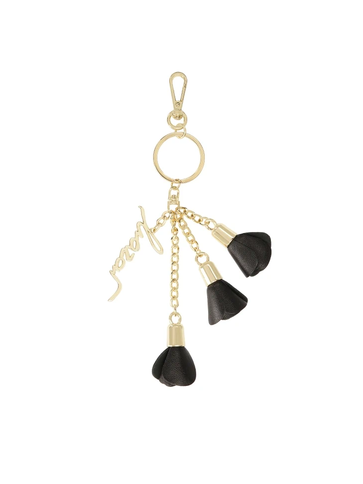 Kazar Key Ring With Flowers And Logo