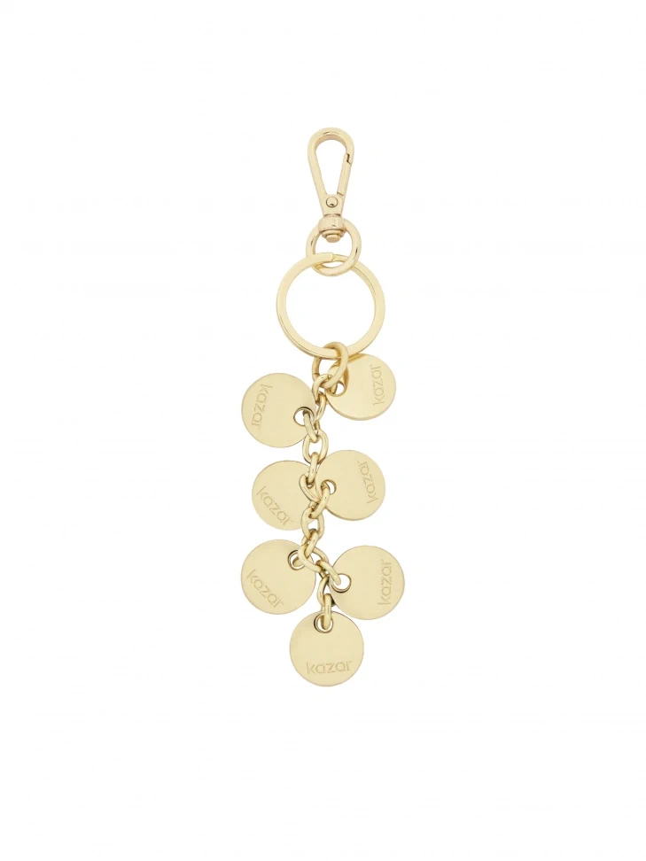 Kazar Key Ring With Gold-colored Logo Circles