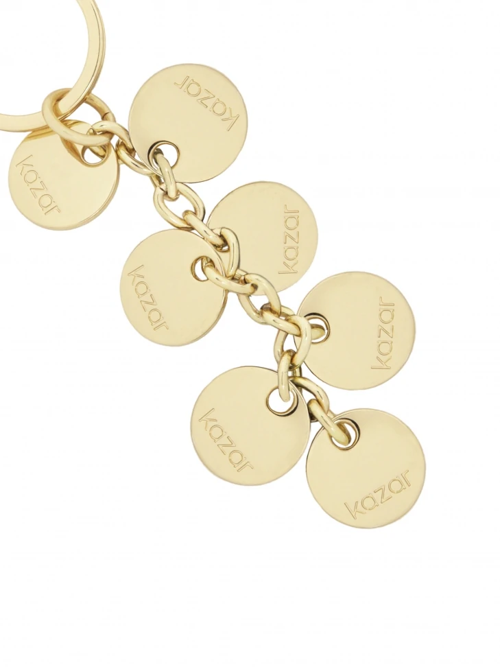Kazar Key Ring With Gold-colored Logo Circles