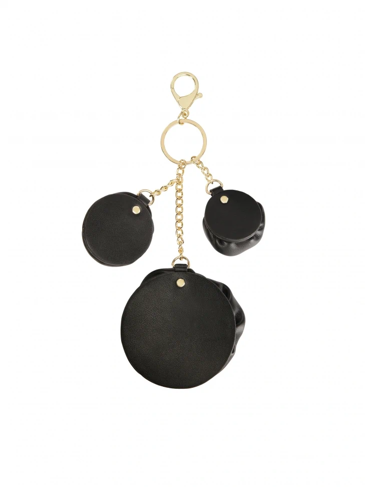 Kazar Key Ring With Leather Flowers