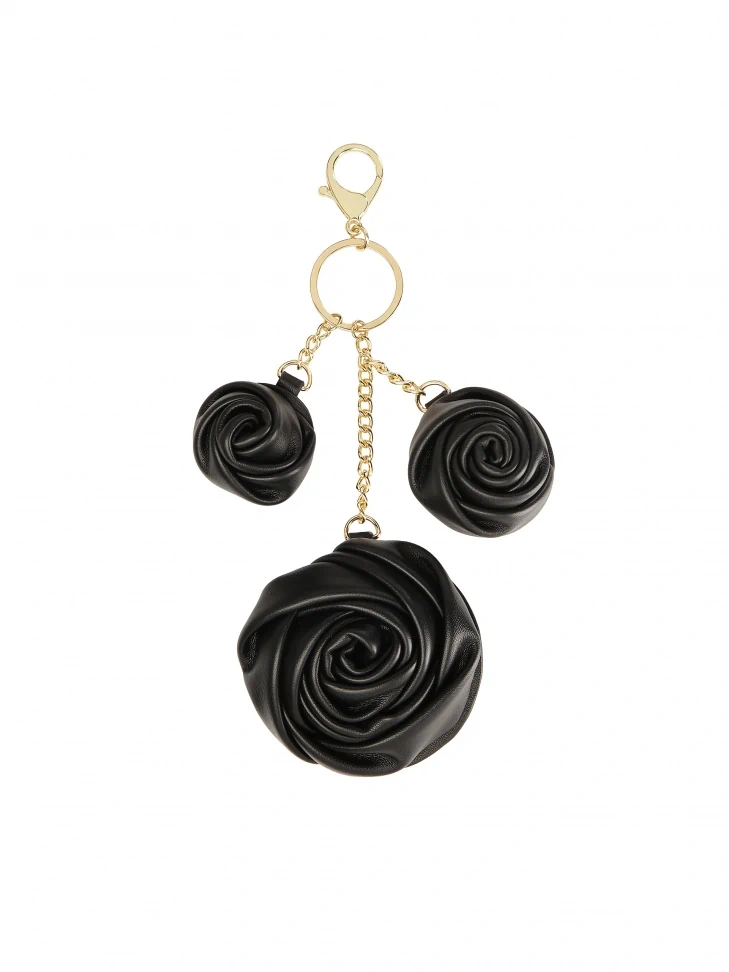 kazar Key ring with leather flowers