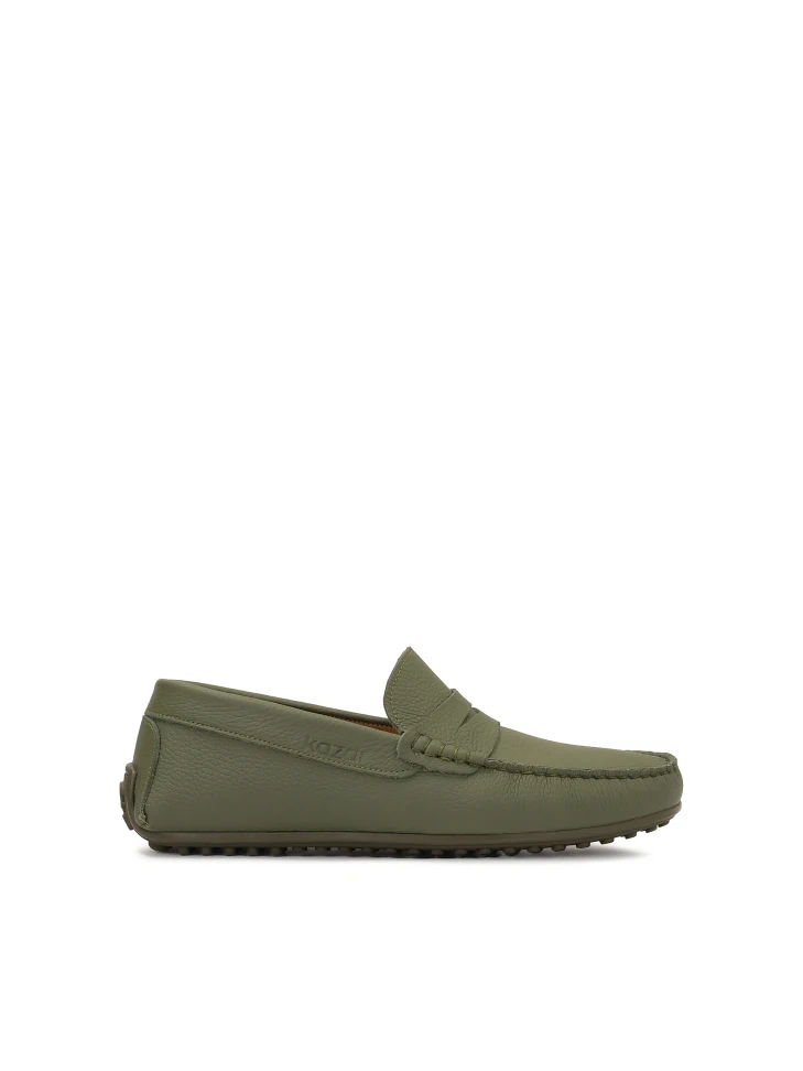 kazar Khaki moccasins for men