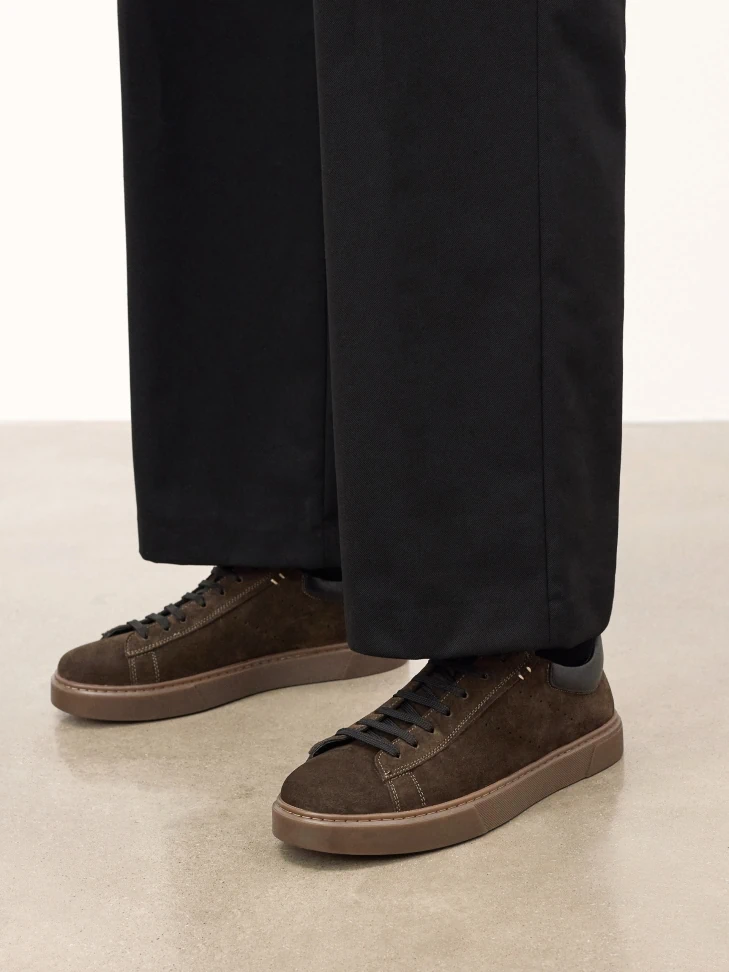 Kazar Khaki Suede Sneakers