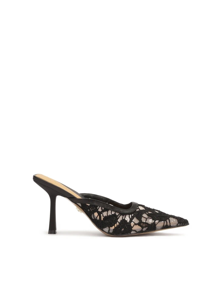 kazar Lace heeled mules