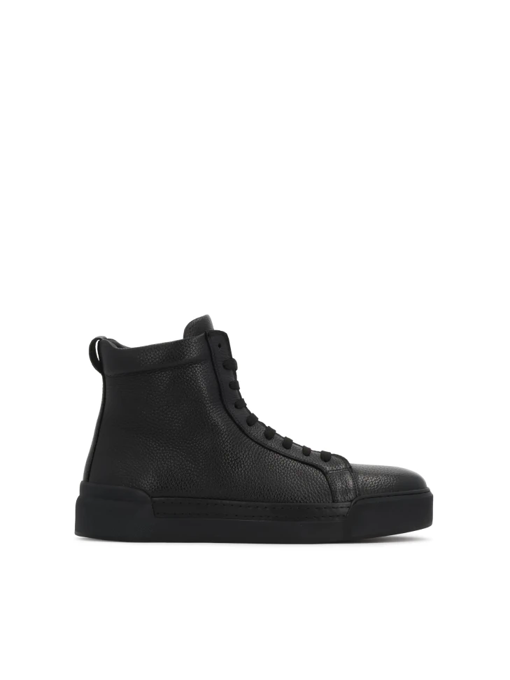 kazar Lace-up black leather sneakers