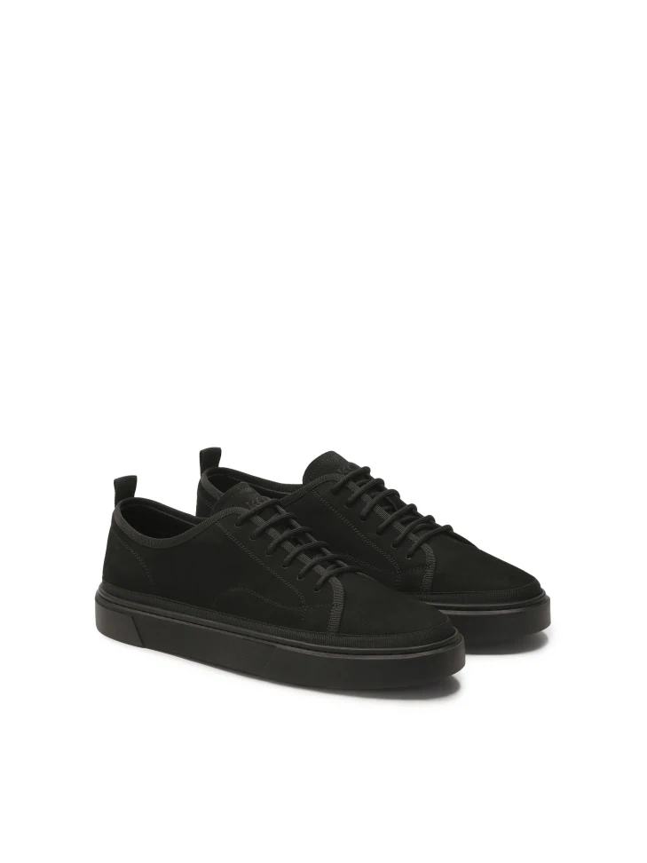Kazar Lace-up Black Nubuck Sneakers