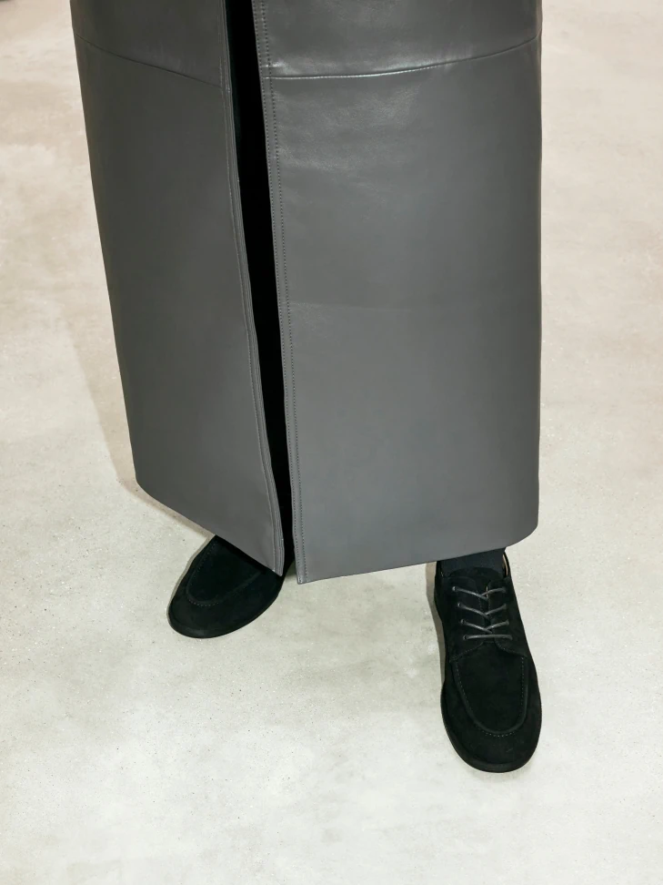 Kazar Lace-up Black Suede Shoes