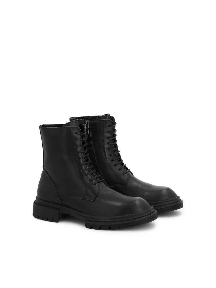 Kazar Lace-up Boots In Military Style