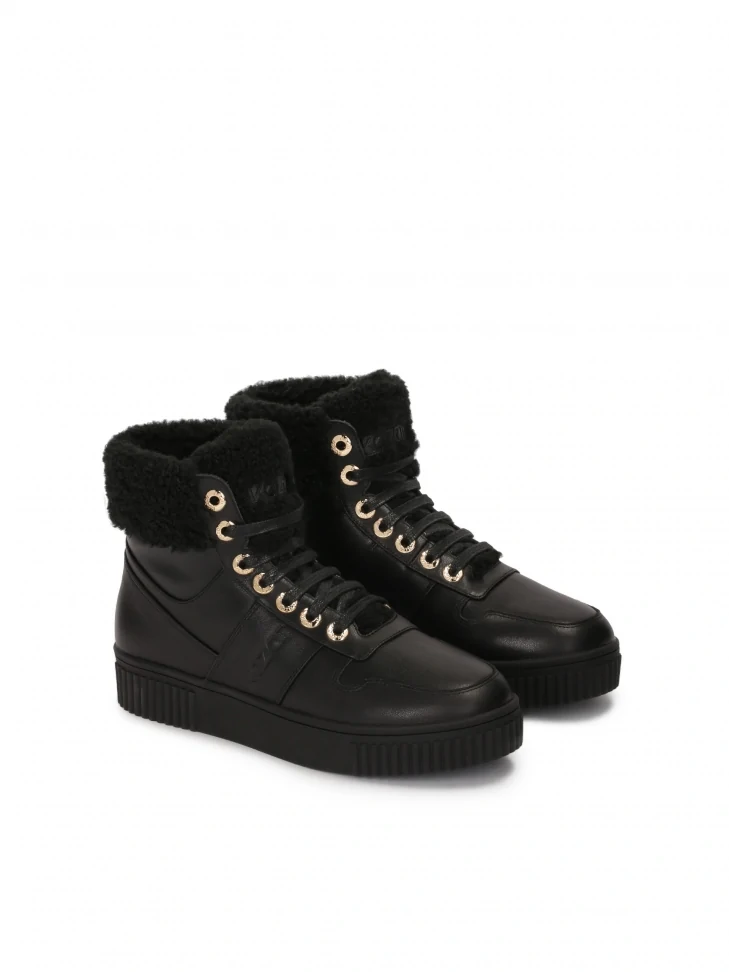 Kazar Lace-up Boots Insulated With Faux Fur