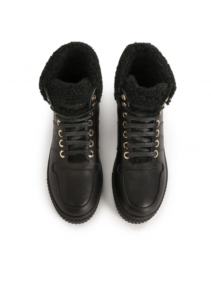 Kazar Lace-up Boots Insulated With Faux Fur
