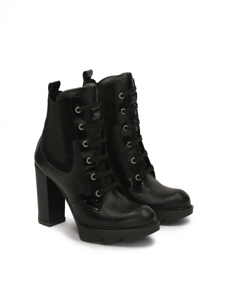 Kazar Lace-up Boots With Heel And Platform