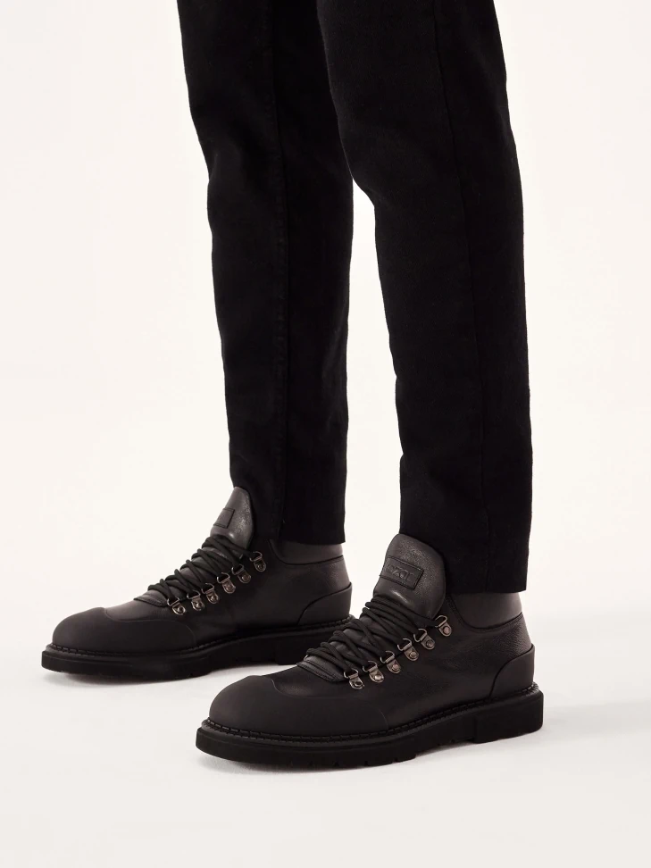 Kazar Lace-up Boots With Rubber Toes