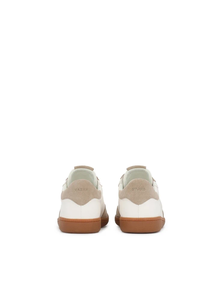 Kazar Lace-up Combination Leather Sneakers