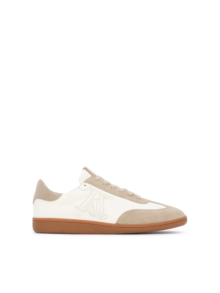 kazar Lace-up combination leather sneakers