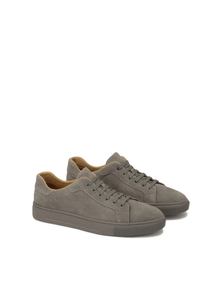 Kazar Lace-up Grey Suede Sneakers