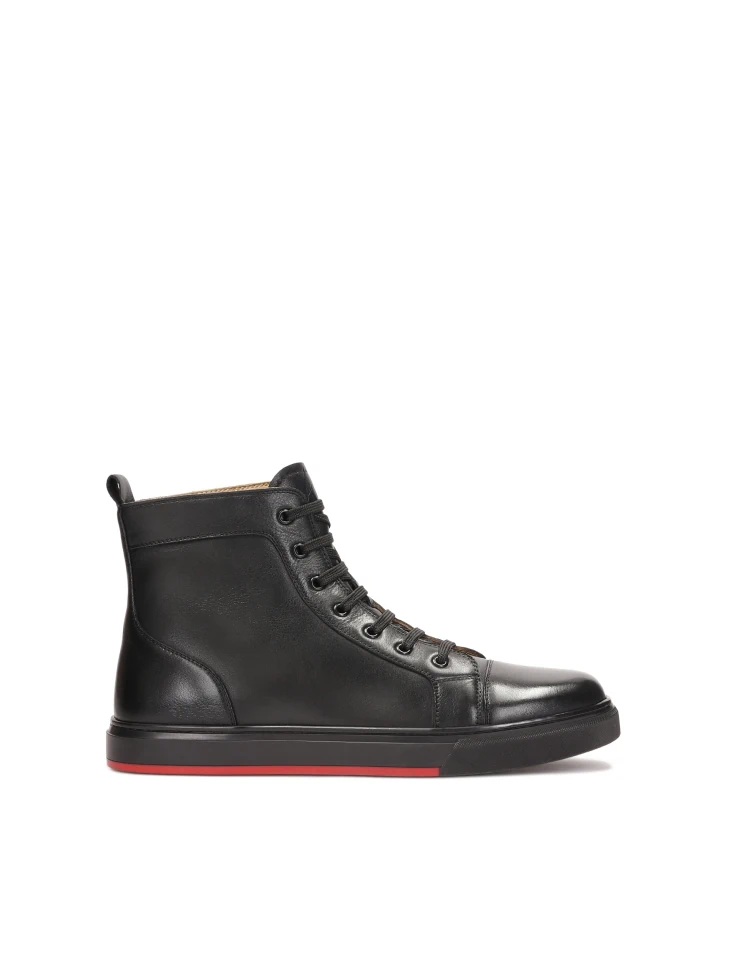 kazar Lace-up high leather sneakers