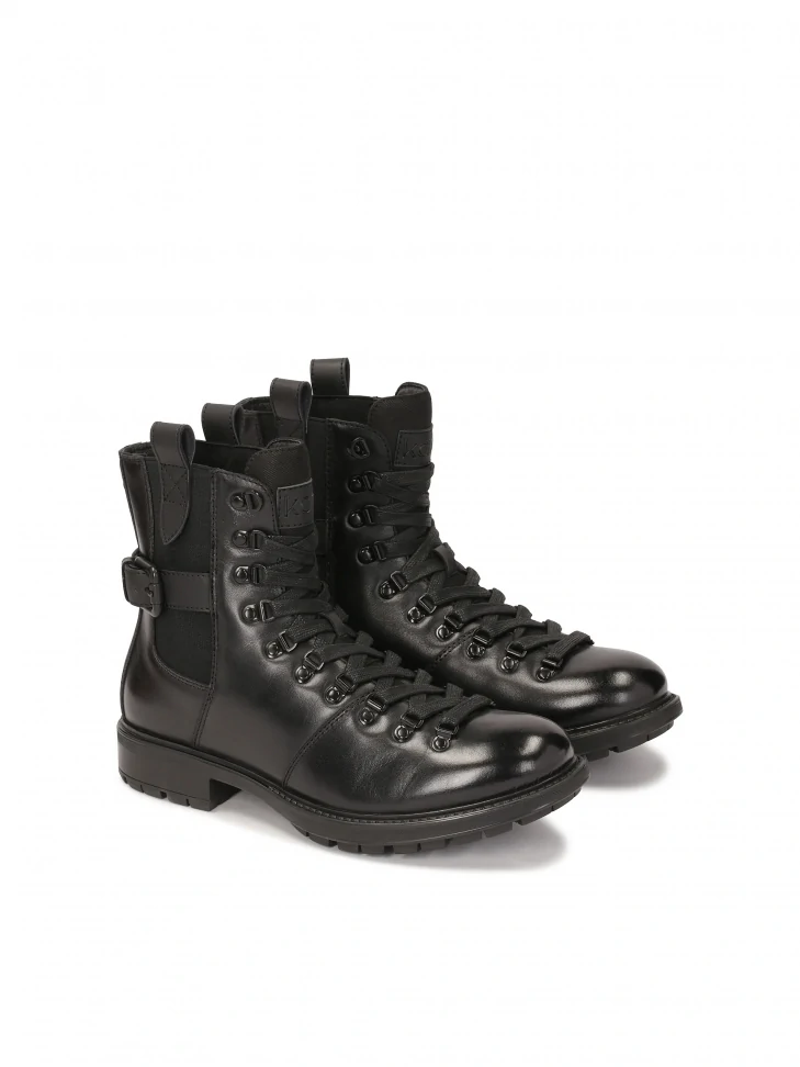 Kazar Lace-up Leather Boots For Men