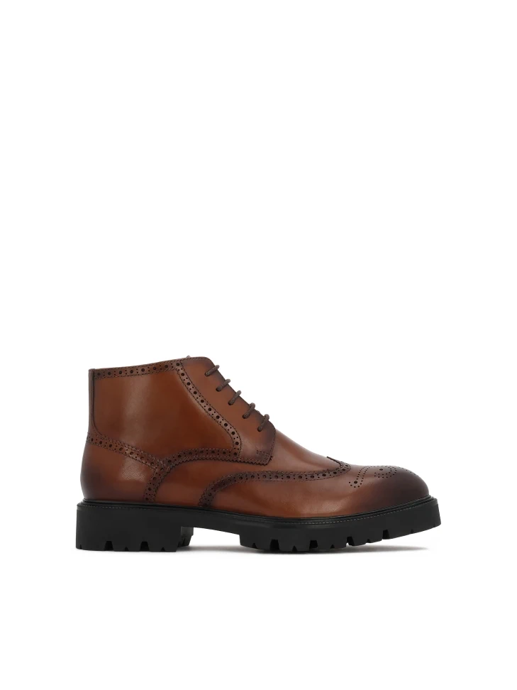 kazar Lace-up leather boots for men