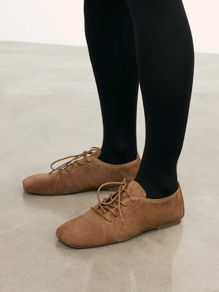 Kazar Lace-up Light Brown Suede Shoes