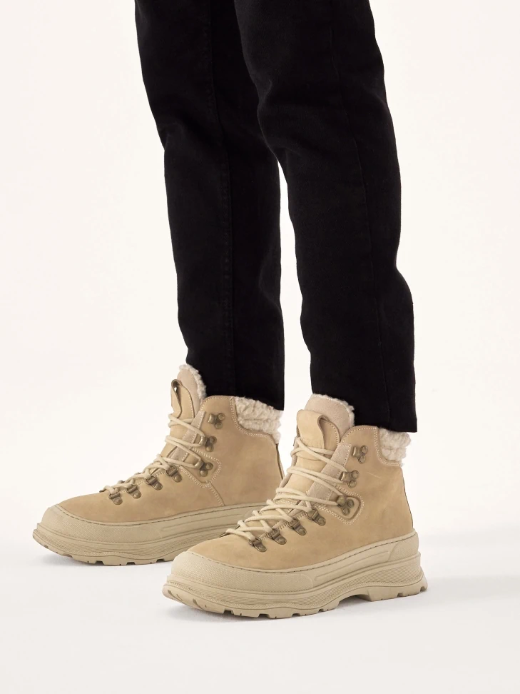 Kazar Lace-up Nubuck Boots