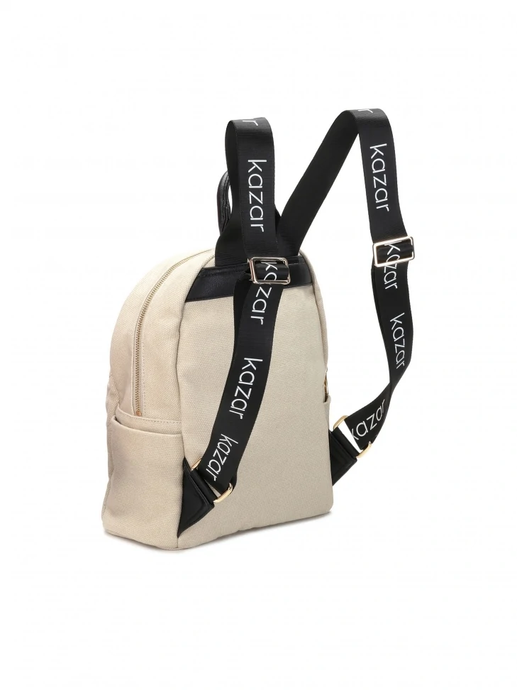 Kazar Ladies' Beige And Black Backpack