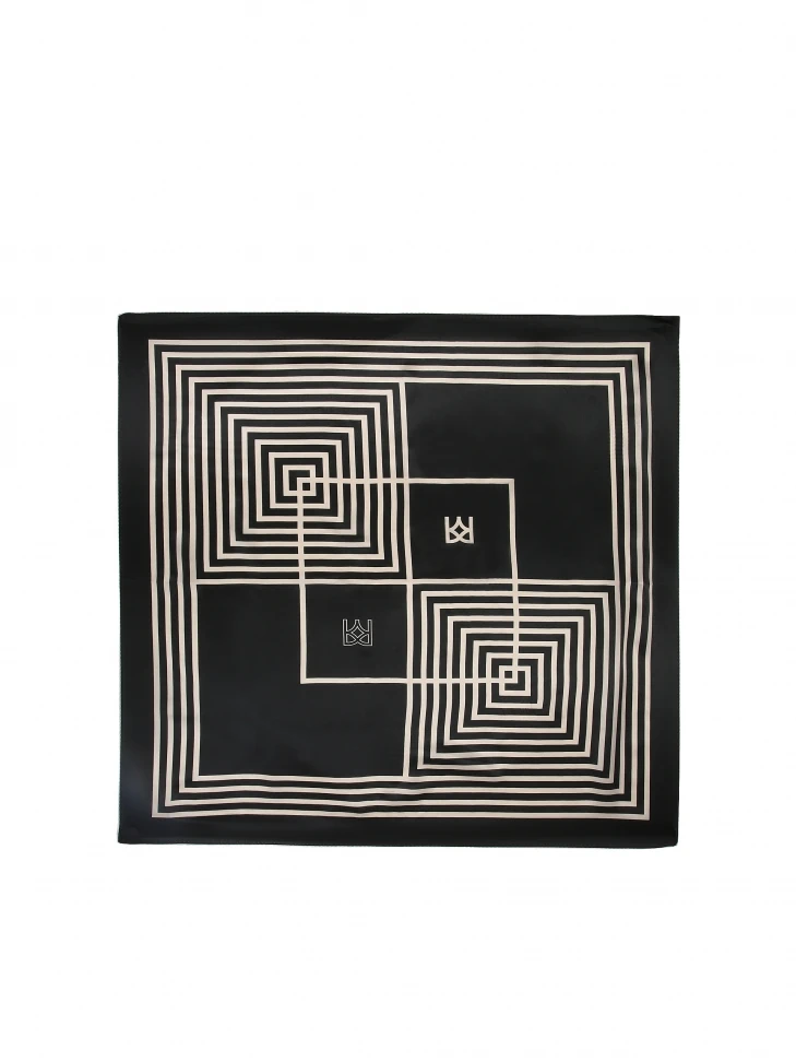 Kazar Ladies' Beige And Black Scarf