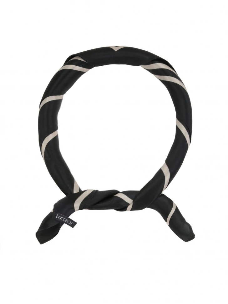 Kazar Ladies' Beige And Black Scarf
