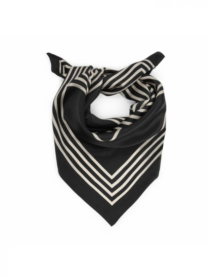 kazar Ladies' beige and black scarf