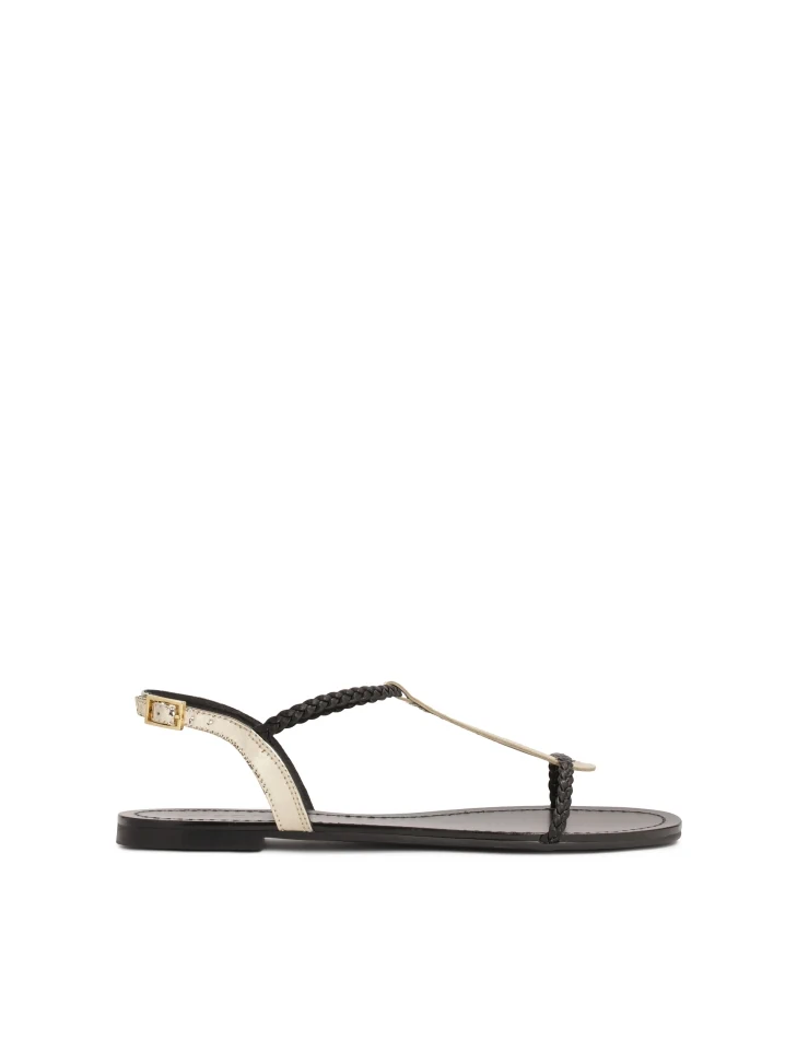 kazar Ladies' black and gold sandals